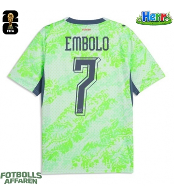 Schweiz Breel Embolo #7 Bortatröja VM 2026 Kortärmad